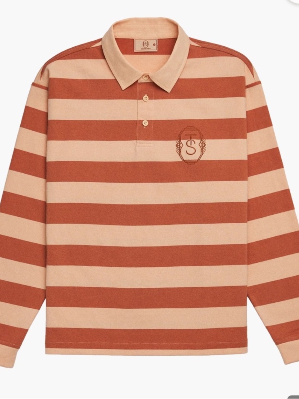 TAYLOR SWIFT Life of A Showgirl merch long sleeve striped rugby polo size Small